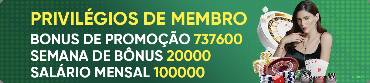 Bônus boas-vindas zzwin R$100